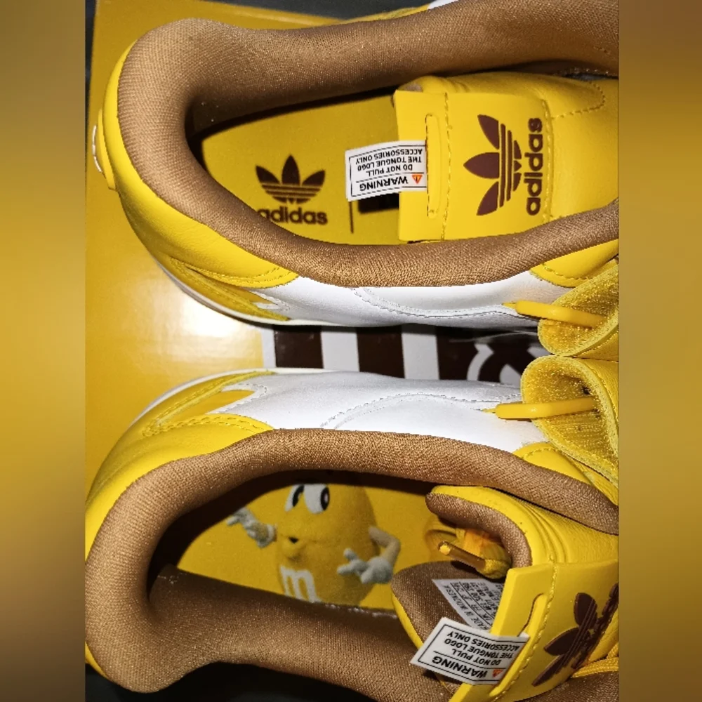 Men size 12 m&m yellow low top Adidas - Picture 3 of 10